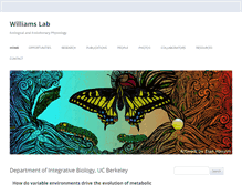 Tablet Screenshot of cmwilliamslab.com